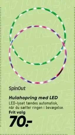 Bilka Hulahopring med LED tilbud