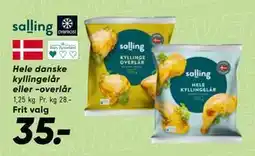 Bilka Hele danske kyllingelår eller -overlår tilbud