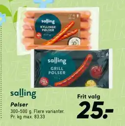 Bilka Pølser tilbud