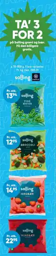 Bilka TA’ 3 FOR 2 på Salling grønt og bær tilbud
