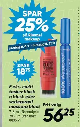 Bilka multi tasker blush n blush eller waterproof mascara tilbud