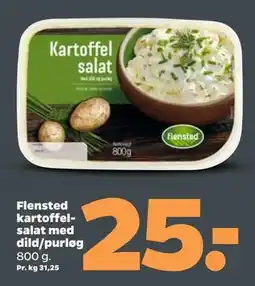 Netto Flensted kartoffelsalat med dild/purløg tilbud