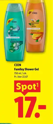 Lidl CIEN Familey Shower Gel tilbud
