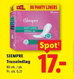 Lidl SIEMPRE Trusseindlæg tilbud