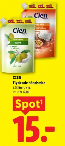 Lidl CIEN Flydende håndsæbe tilbud