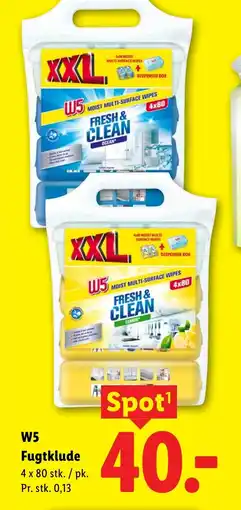 Lidl W5 Fugtklude tilbud