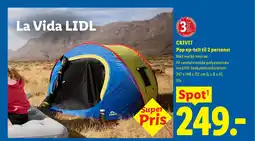 Lidl CRIVIT Pop op-telt til 2 personer tilbud