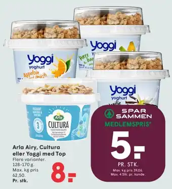 SPAR Arla Airy, Cultura eller Yoggi med Top tilbud