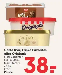 SPAR Carte D'or / Frisko Favorites / Originals tilbud