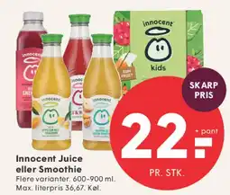 SPAR Innocent Juice eller Smoothie tilbud