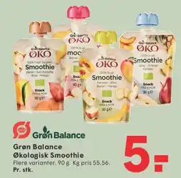 SPAR Grøn Balance Økologisk Smoothie tilbud