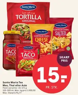 SPAR Santa Maria Tex Mex, Thai eller Asia tilbud