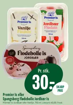 Min Købmand Premier Is / Spangsberg Flødeboller Is tilbud