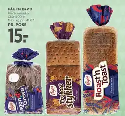 MENY PÅGEN BRØD tilbud