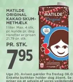 MENY Matilde Original kakao / skummetmælk tilbud