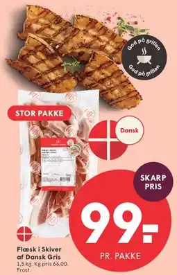 SPAR Flæsk i Skiver af Dansk Gris tilbud