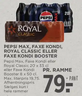 MENY Pepsi Max / Faxe Kondi / Royal Classic (ramme) tilbud