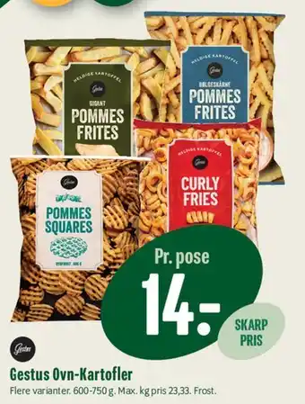 Min Købmand Gestus Ovn-Kartofler tilbud