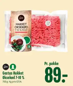 Min Købmand Gestus Hakket Oksekød 7-10% tilbud