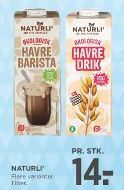 MENY Naturli' Havre Barista / Havre Drik tilbud