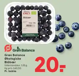 SPAR Grøn Balance Økologiske Blåbær tilbud