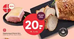 SPAR Flæskesteg af Dansk Gris tilbud