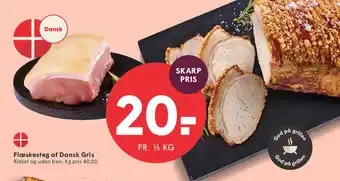 SPAR Flæskesteg af Dansk Gris tilbud