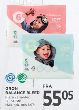 MENY Grøn Balance bleer tilbud