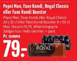 Min Købmand Pepsi Max / Faxe Kondi / Royal Classic (Multi-pack) tilbud