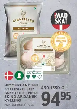 MENY Himmerland hel kylling / brystfilet med skind tilbud
