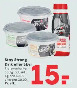 SPAR Stay Strong Drik eller Skyr tilbud