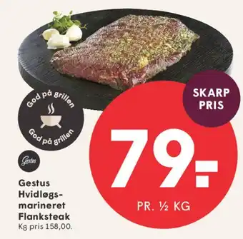 SPAR Gestus hvidløgsmarineret flanksteak tilbud