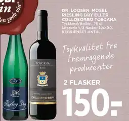 MENY Udvalgte flasker - 2 flasker 150:- tilbud