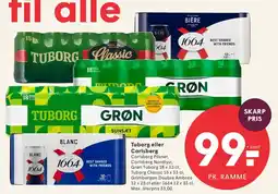 SPAR Tuborg eller Carlsberg (pakke) tilbud