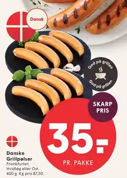 SPAR Danske grillpølser tilbud
