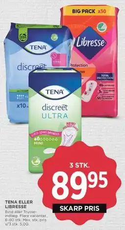 MENY TENA eller Libresse tilbud