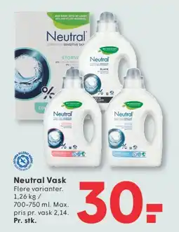 SPAR Neutral Vask tilbud