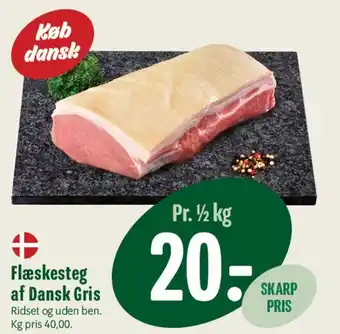 Min Købmand Flæskesteg af Dansk Gris tilbud