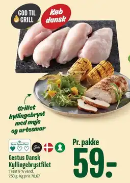 Min Købmand Gestus Dansk Kyllingebrystfilet tilbud