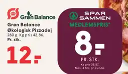 SPAR Grøn Balance Økologisk Pizzadej tilbud