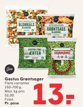 SPAR Gestus Grøntsager tilbud