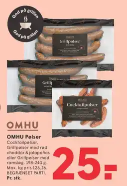 SPAR OMHU Pølser tilbud