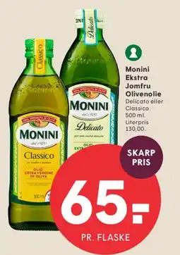 SPAR Monini Ekstra Jomfru Olivenolie tilbud
