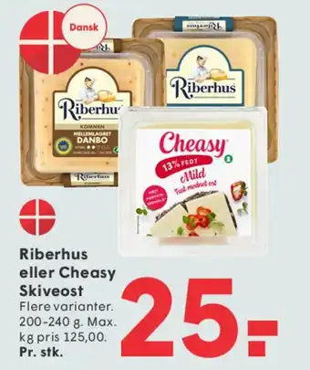 SPAR Riberhus eller Cheasy Skiveost tilbud
