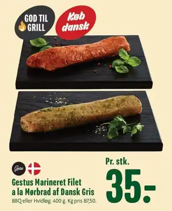 Min Købmand Gestus Marineret Filet a la Mørbrad af Dansk Gris tilbud