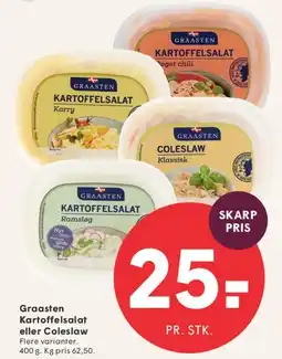 SPAR Graasten Kartoffelsalat eller Coleslaw tilbud