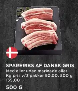 MENY Spareribs af dansk gris tilbud