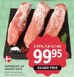 MENY Mørbrad af dansk gris tilbud