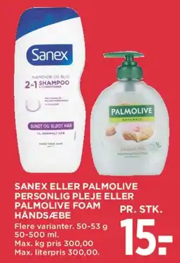 MENY Sanex eller Palmolive tilbud