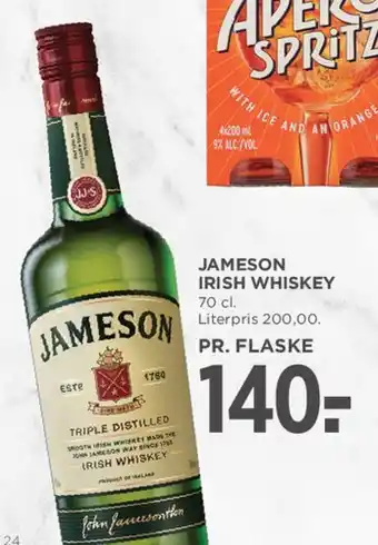 MENY Jameson Irish Whiskey tilbud